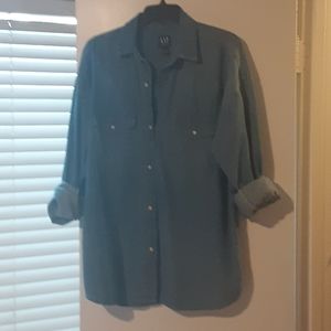 Denim oversized shirt